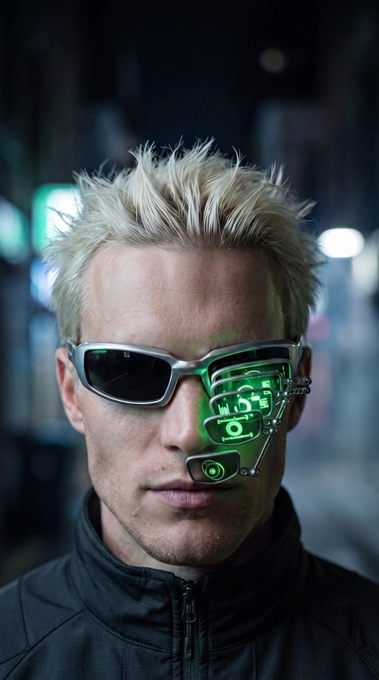 glasses activated to night vision